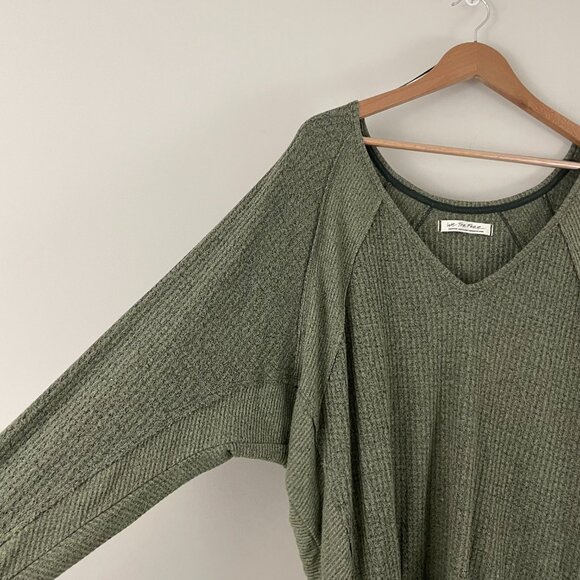 Free People We The Free Santa Clara Thermal Top Army Green Size Medium - Picture 6 of 6